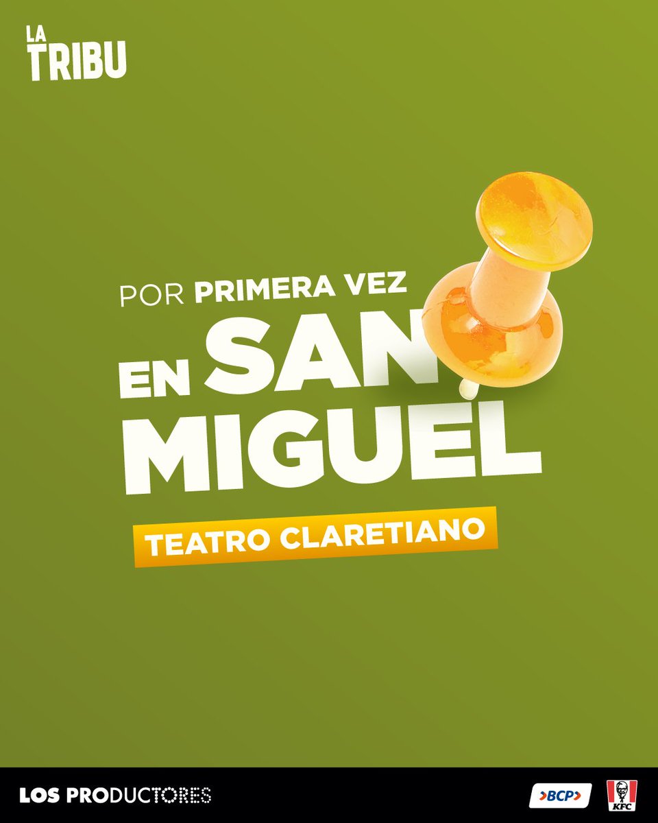 LA TRIBU regresa este 2026 🔥 y por primera vez al Teatro Claretiano de San Miguel

Después de un 2024 y 2025 inolvidables, volvemos a reunirnos para reírnos, incomodarnos y reconocernos en esta familia que no es perfecta… pero es familia.

 ✨DESDE EL 19 DE FEBRERO✨
❗️ENTRADAS