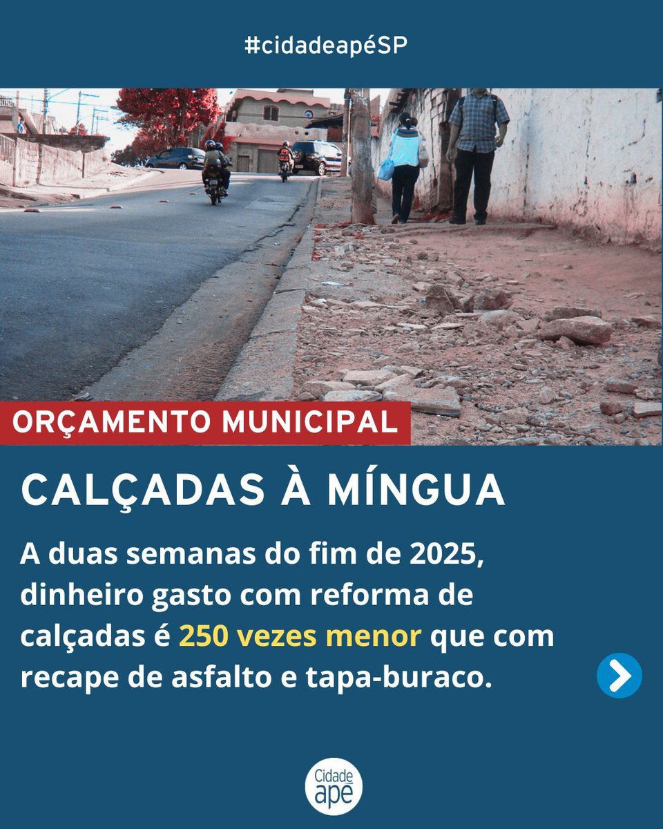 Cidadeapé, pela mobilidade a pé em São Paulo tweet media