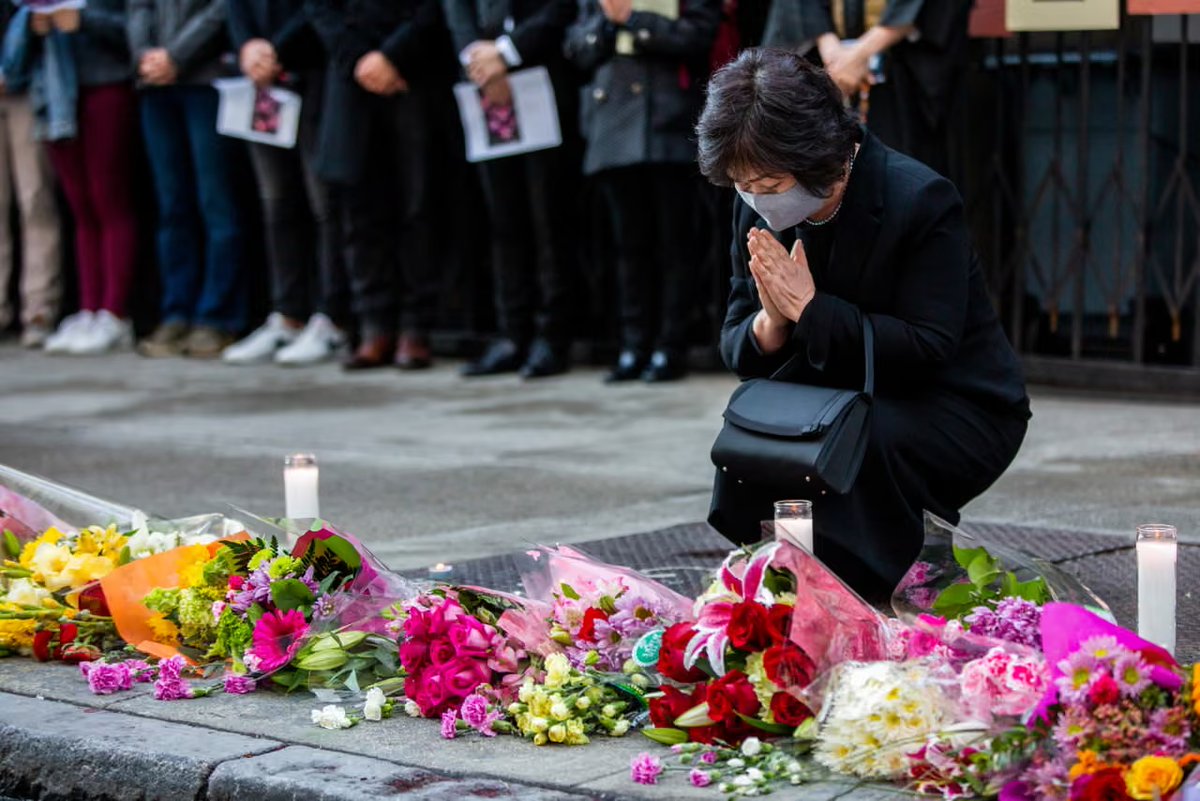 kane's tweet photo. The progressive judges of @SFSuperiorCourt have delayed the trial of a >100-time felon who killed two women in San Francisco by over half a decade. The mother of a victim, who lives in Japan, has to keep odd hours to Zoom into the proceedings.

@sfgov continues to spit in the face of normal people to provide infinite favors for criminals and killers.