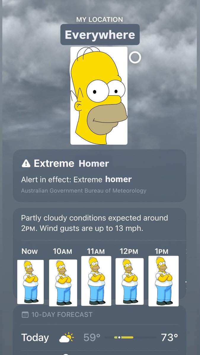 coolgirl0nline's tweet image. its Homer outside again