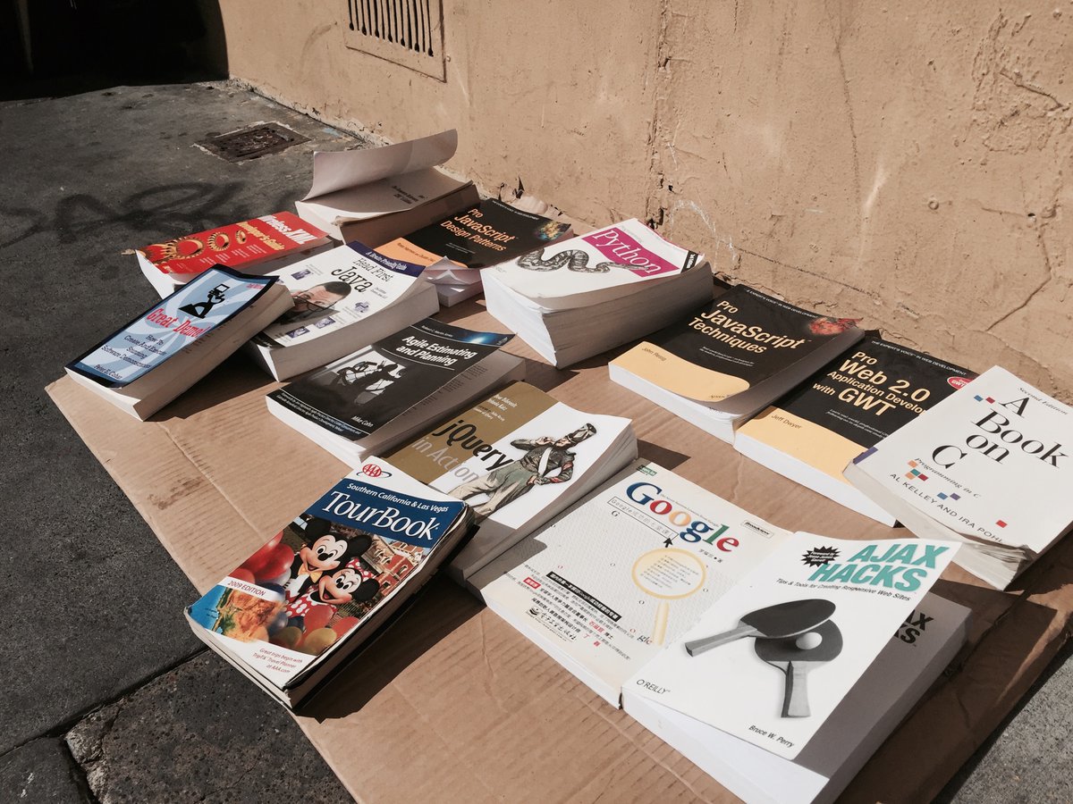 Found this old photo of books for sale in the Tenderloin neighborhood of SF in 2015.