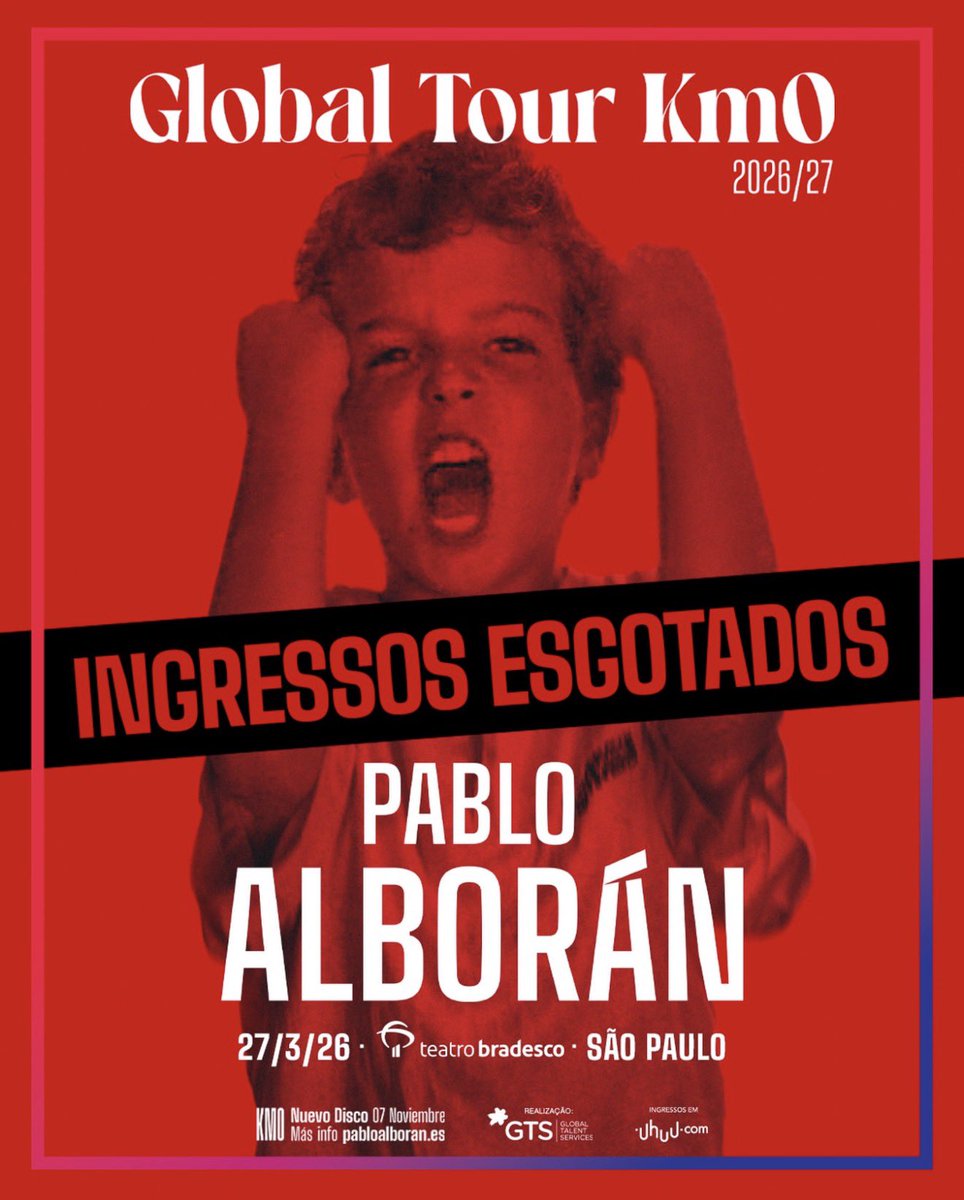 O SEGUNDO SOLD OUT VEIO!!
Fã brasileiro não brinca em serviço!
A gente levou tanto tempo esperando pelo <a href="/pabloalboran/">Pablo Alborán</a> , ganhamos uma 2ª data e não tinha como ser diferente: mais uma data esgotada.
Obrigada a todos os fãs que compraram as entradas e fizeram esse momento acontecer.