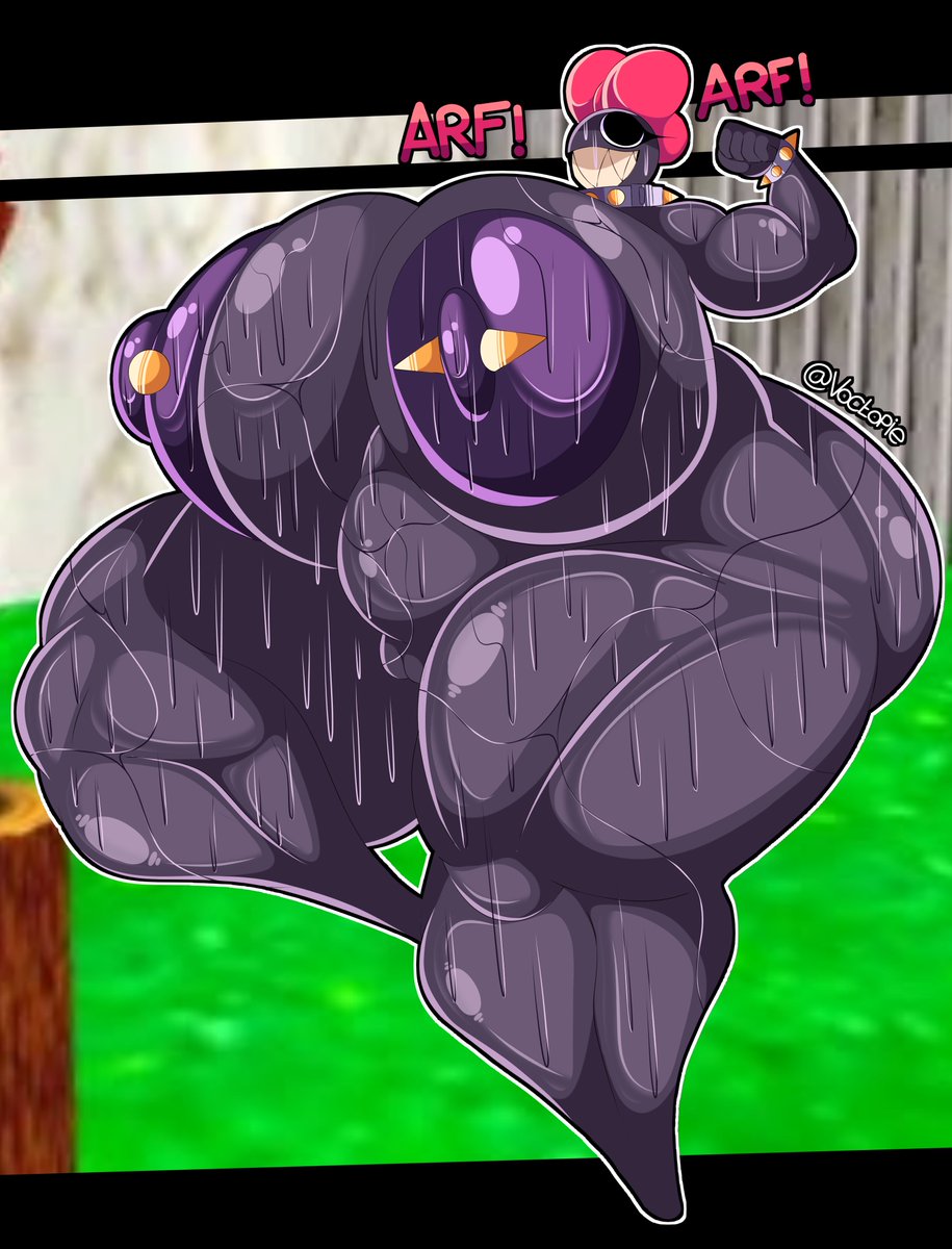 Huge muscular Chain-Chomp blocks the way to the star, what are you doing? :3