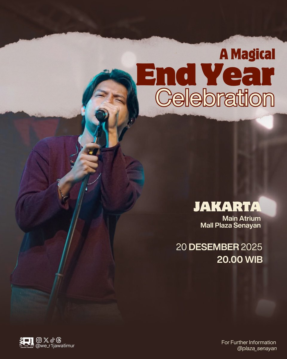 we_r1jawatimur's tweet photo. Jakarta, Rony is back !!
Dateng yuk ke A Magical End Year Celebration malam ini di @.plaza_senayan 🔥

Have fun gengs, @wer1jabodetabek!! 🤩

#ROnUpdate
#RonyParulian
#RahasiaPertama https://t.co/znfmHcOeX3