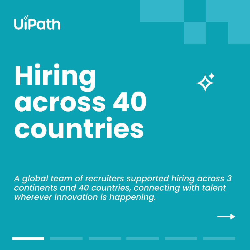 UiPath's tweet photo. New year loading… but first, let’s rewind. ⏪ Welcome to our Talent Acquisition Rewind 2025. #LifeAtUiPath