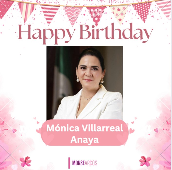 ¡Mis mejores deseos hoy en su cumpleaños para la presidenta municipal de Tampico, <a href="/MonicaVTampico/">Mónica Villarreal Anaya</a>; que sea un año extraordinario en todos los sentidos!