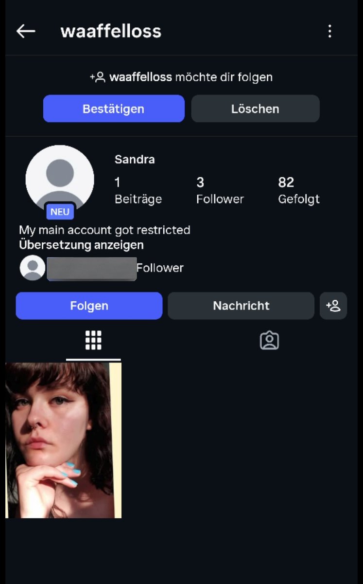 concretehog's tweet photo. GUYS IF A NEW ACCOUNT FOLLOWS YOU ON INSTAGRAM PRETENDING TO BE ME SAYING MY ACCOUNT GOT RESTRICTED THATS NOT ME PLEASE REPORT AND BLOCK THEM https://t.co/9Azgv1OSef