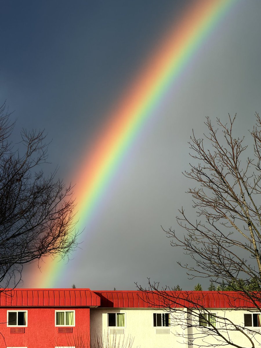 Rainbow today in Oregon. Brightest one I’ve ever seen.

A promise of God, not a symbol of pride. ...