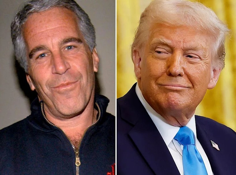 ProNewsom's tweet image. Are you wondering who protects and supports child rapists? This photo says it all...

If you are a Trump supporter, you should be ashamed of supporting this immoral administration that protects child rapists!

#TrumpEpsteinFiles #Epstein