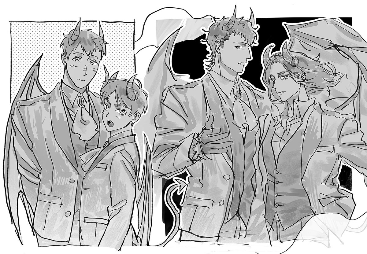 ovovovoveva's tweet image. 1度描いてみたかった😈