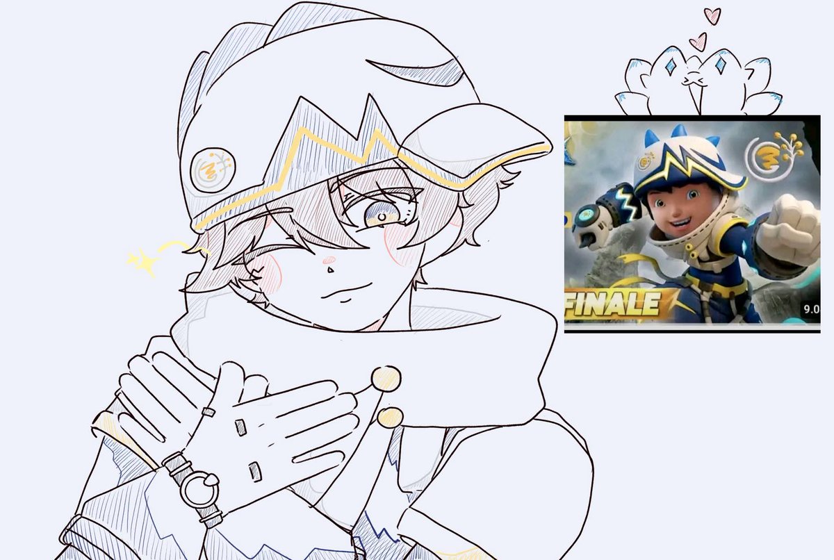 Yeah~ I liked this fusion fanmade so I drew it~ 
#BoBoiBoyFanart 
#Boboiboyfusionfanmade