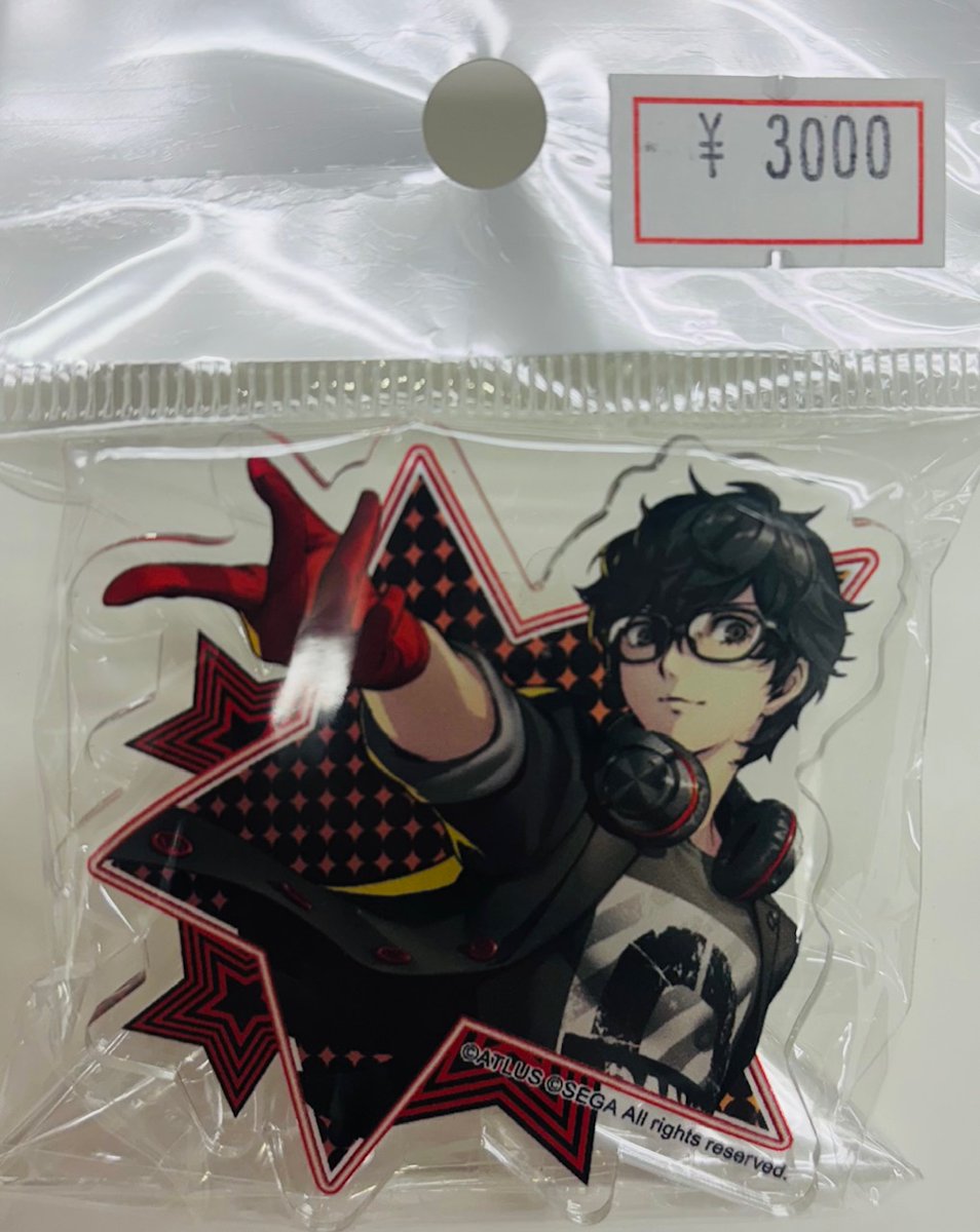 info＞ #ペルソナ5 P5D 主人公さんのアクリルバッジ入荷してます