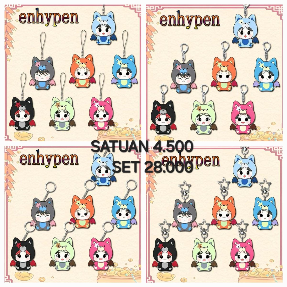 MISCKA17's tweet image. #ensell 
OPEN PO GANTUNGAN KUNCI 

harga 4.500 / satunya set diharga 28.000 

✅ Bersih china 
✅ ada go
❌ tax 
estimasi tax 2-4k 
🏠 jatim