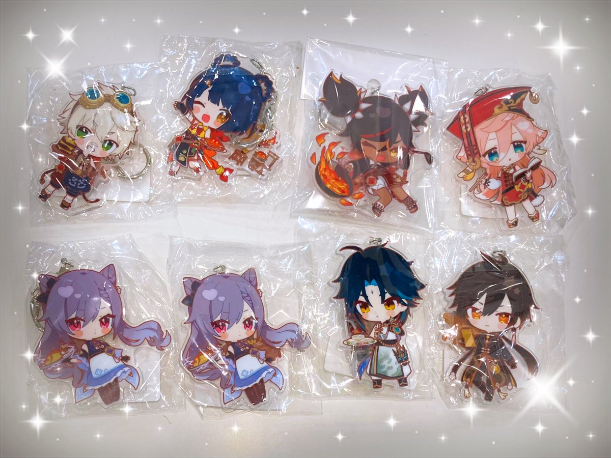 全17種セット 原神 岩華聚餐 アクリルキーホルダー 公式スイーツパラダイス