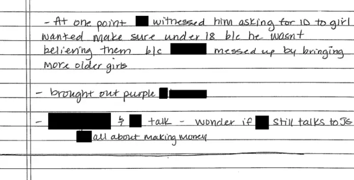 🚨🇺🇸 EPSTEIN FILES: FBI NOTES REVEAL HE DEMANDED "NO DARK GIRLS" AND CHECKED IDs TO ENSURE VICTIMS WERE UNDER 18

Handwritten FBI interview notes released today expose the calculated nature of Jeffrey Epstein's predatory operation.

ON RACIAL PREFERENCES:

The notes document