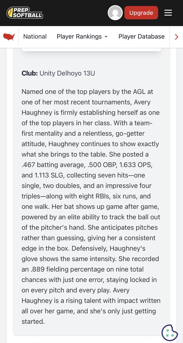 🙏🏻 Honored to be included on the Top 2030 Prospects To Watch In NJ list with other talented girls! 🥎 Thank you <a href="/kaylie_newcomb/">Kaylie Newcomb</a> and <a href="/PrepSoftball/">Prep Softball 🥎</a> for this recognition! 

<a href="/DIsoftball/">وصفي يحيى</a> <a href="/ExtraInningSB/">EXTRA INNING SOFTBALL</a> <a href="/BuiltDifferent/">Jus</a> <a href="/SBRetweets/">白慧怡</a> <a href="/ImpactRetweets/">Impact Promotions</a> <a href="/TopPreps/">247 College Sports News Recruiting Top Preps on X</a> 
<a href="/ALLNJsoftball/">NJ softball</a>