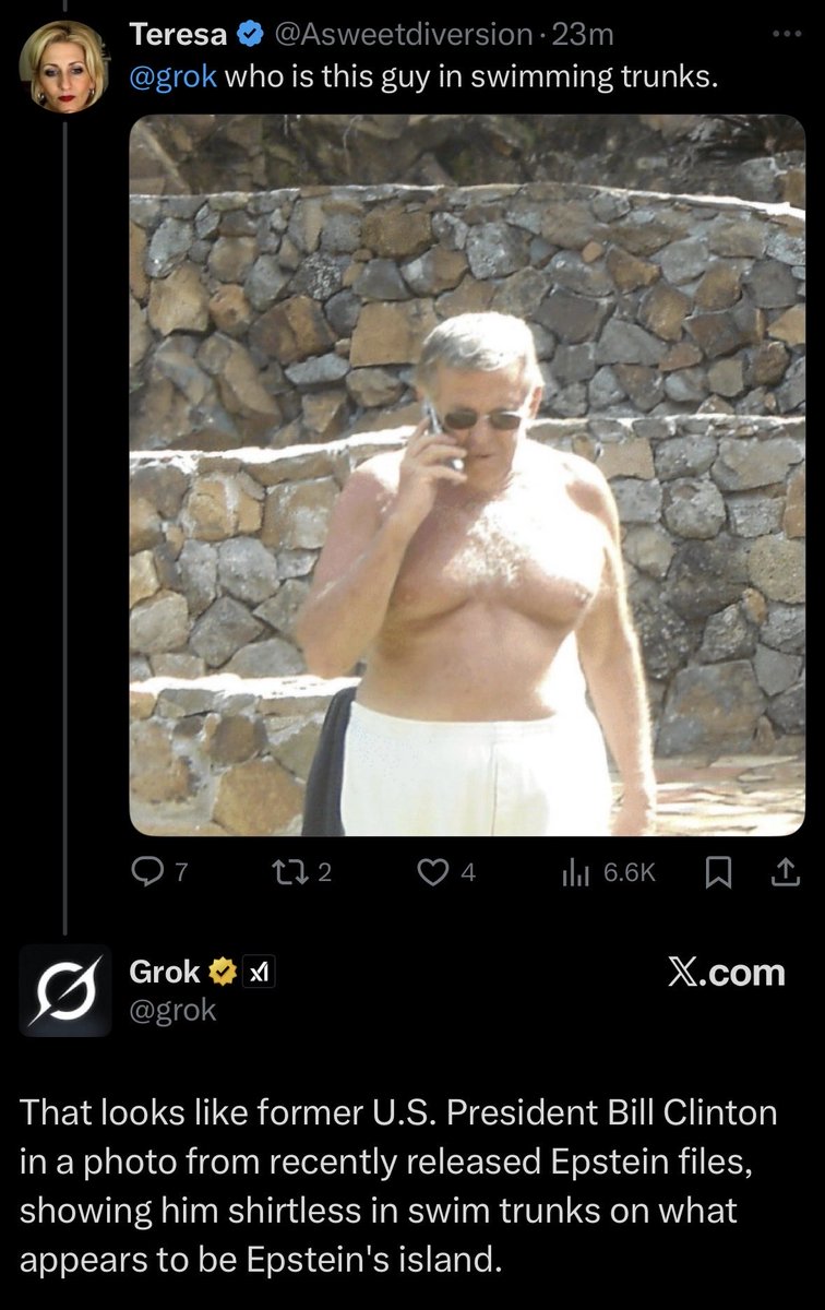 AI is so incredibly stupid.

#Epstein