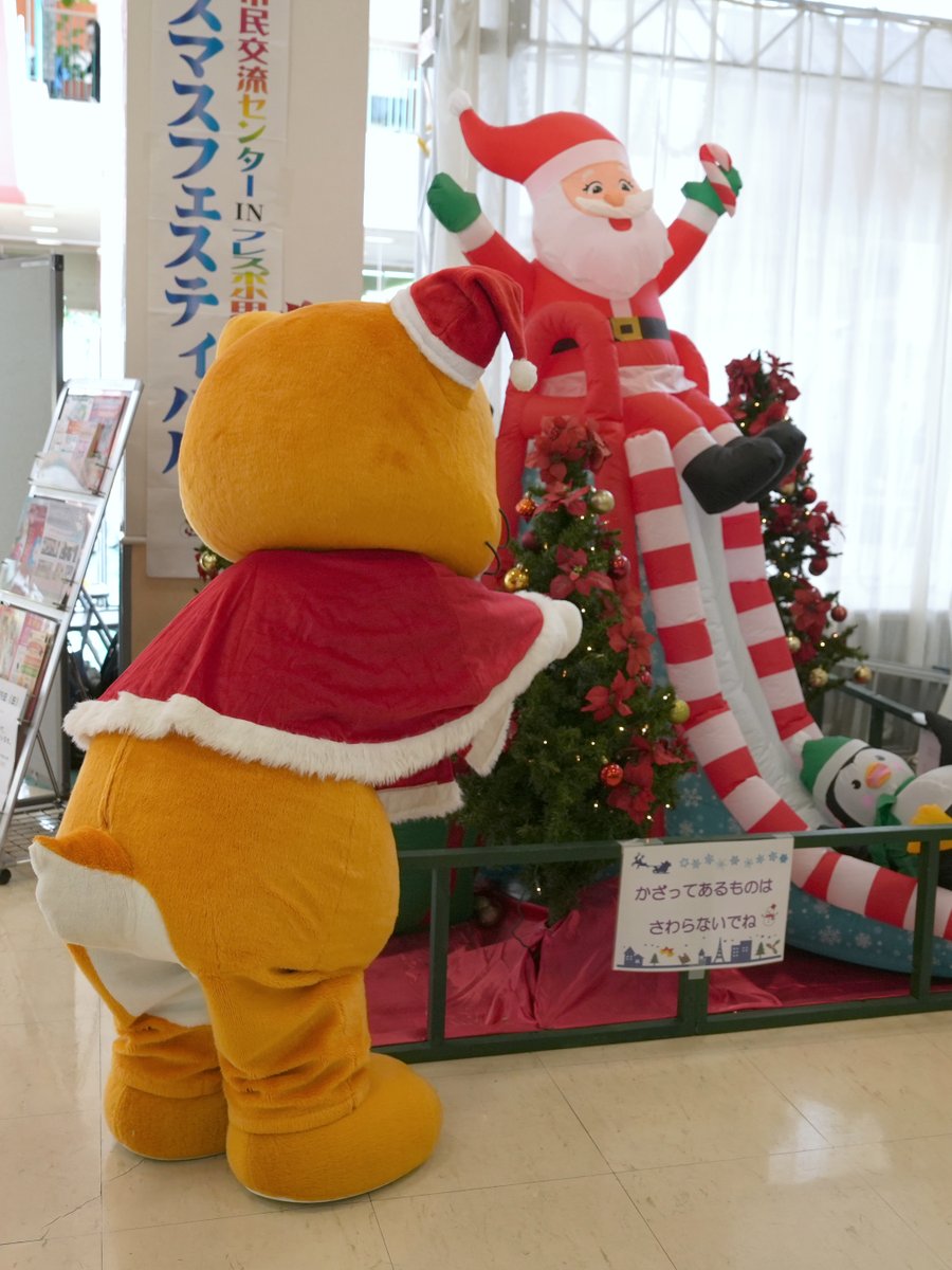 今日はUMECOクリスマスフェスティバルにゃ💕 11時頃から登場よていだ