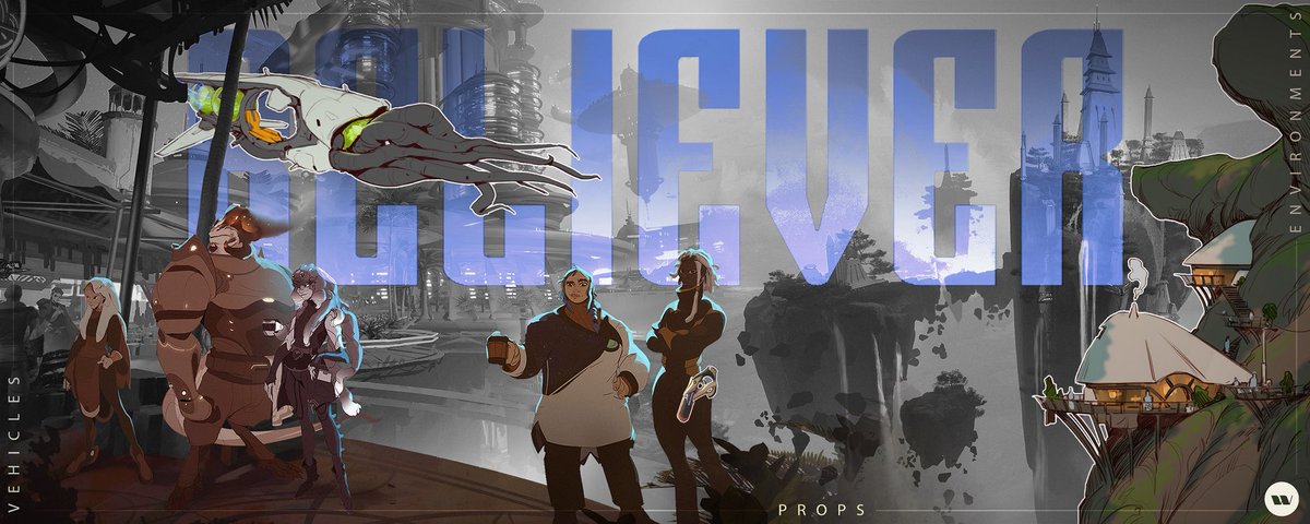 Here's another look at the worldbuilding work we did in collaboration with Believer Entertainment for their unannounced IP. 

The vehicles, props, and environments lean into a sci-fi sweet spot that's infused with loads of charm &amp; fantasy. 

See more: weststudio.com/project/fellow…