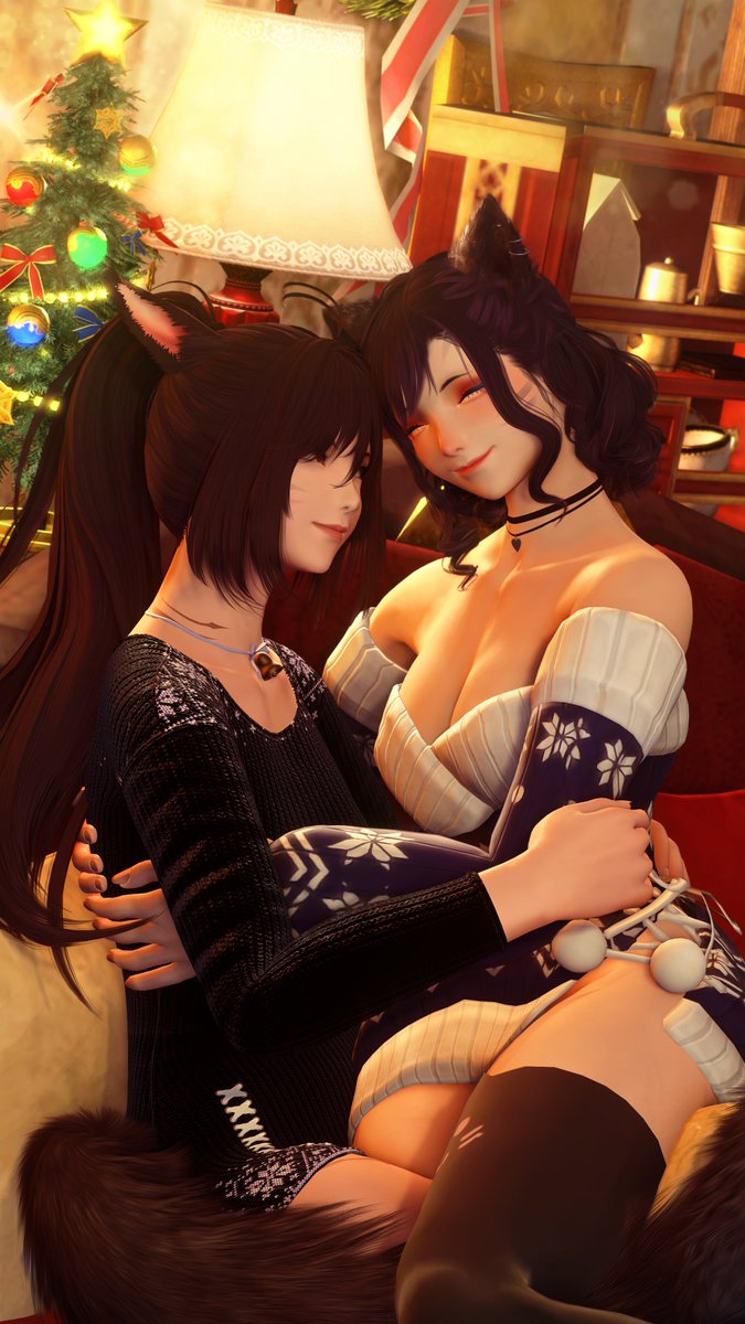 "Kyuu's Mooniemas Duos #15"

w/<a href="/Rize_Kotegawa/">Rize Kotegawa</a> - Cuddle up with a good Cat this Christmas!