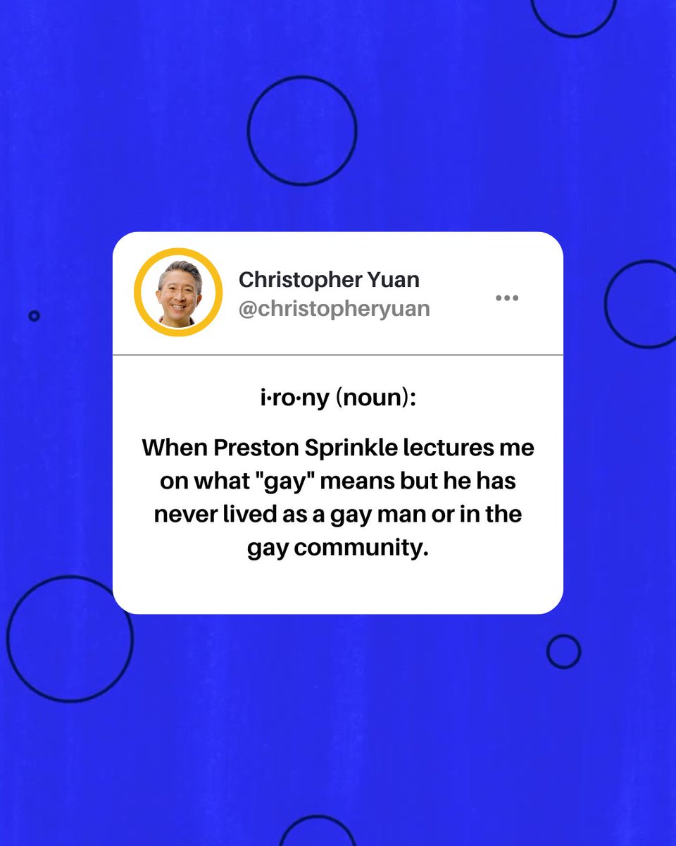 christopheryuan's tweet photo. Funny how “experts” show up where experience is absent.

#Christianity #Faith #Gospel #BiblicalTruth #Love #Truth #Jesus #Bible #Christians #Homosexuality #Sexuality #LGBTQ #Trans #Gay #PrestonSprinkle https://t.co/nFunFlkz8h