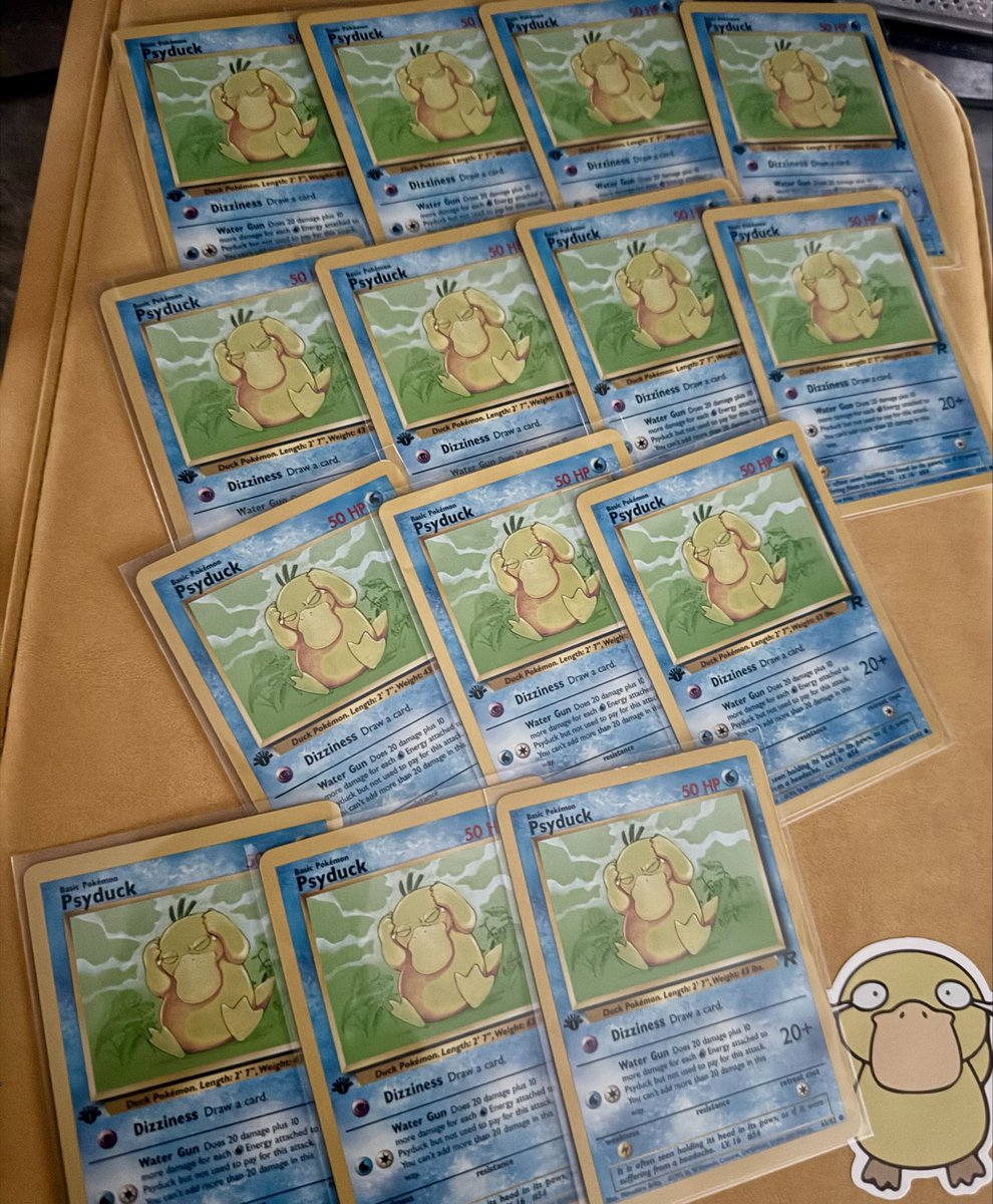 +14 headache bois have entered the chat😵‍💫 

Getting awfully close to the big 100 in the binder⁉️

#psyduck