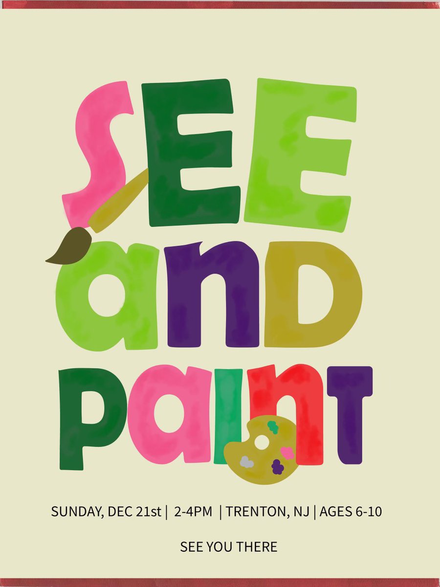Dandoraaa's tweet photo. Looking for a fun Sunday activity for the kids? 
See &amp; Paint this Dec 21st  in Trenton, NJ || canvas, juice and snacks included! SIGN UP TODAY! https://t.co/Hd16Kb5qqZ https://t.co/BKHNxQjukl