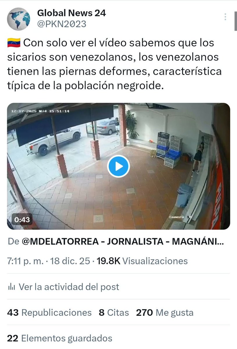 🇻🇪 Los venezolanos presentan deformaciones propias de poblaciones negras del África subsahariana.
No es necesario sus disculpas por haber dudado de nuestra capacidad de identificación.