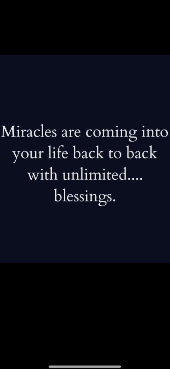 coybarker's tweet photo. Your MIRACLES shall happen BACK to BACK! https://t.co/mfCH5z9X1L