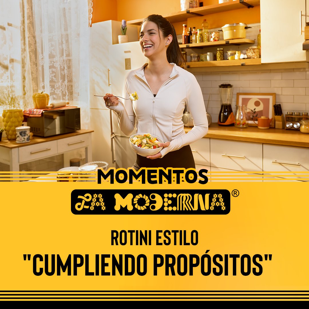 Inicia el año cumpliendo tus propósitos con La Moderna®. ✨ 🍝 
¡Recuerda que la pasta combinada con los ingredientes correctos es una opción saludable! 🥬 🥦