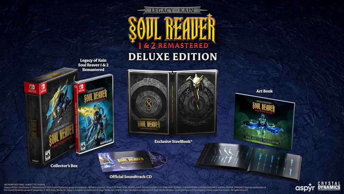 Legacy Of Kain Soul Reaver 1 & 2 Remastered Deluxe Edition (Switch