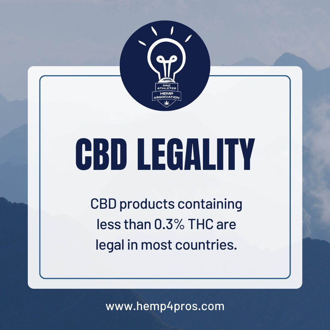 HempForPros's tweet image. Navigating the CBD world? Remember, products with less than 0.3% THC are legal in most places. Know your CBD! #CBDLegal #HempAwareness #THCFree #FactFriday #ProAthletesHemp #PAHA #HempKnowledge #Hemp #CBD #Education #CBDEducation #Knowledge #HempFacts #CBDFacts