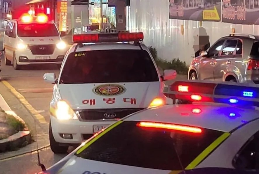 FireFront119's tweet image. 韓国の海兵隊戦友会とかの退役軍人の集まり、だいたい勝手にパトライトとサイレンつけた非合法の緊急自動車持ってるの激ヤバすぎて笑っちゃうんだよな