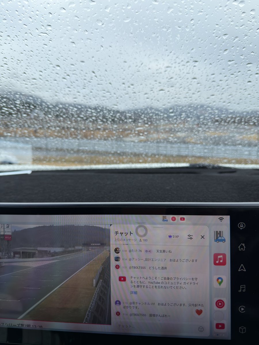 雨強くなってきたので、クルマの中から観戦しつつ画像取り込み
#a7v #富士スピードウェイ