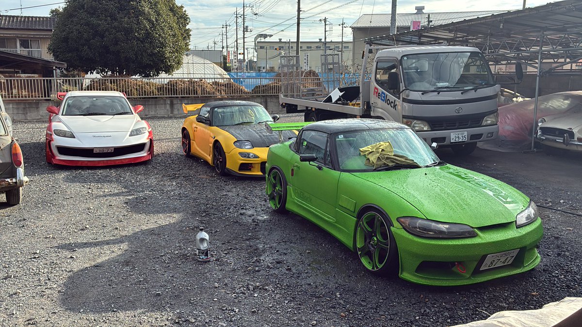 ReBlock16's tweet image. #daikoku
#JDM
#reblock
#s15
#fd3s
#rx8
本日夕方から大黒PA行きます。今回は3台!声かけてくださいねー