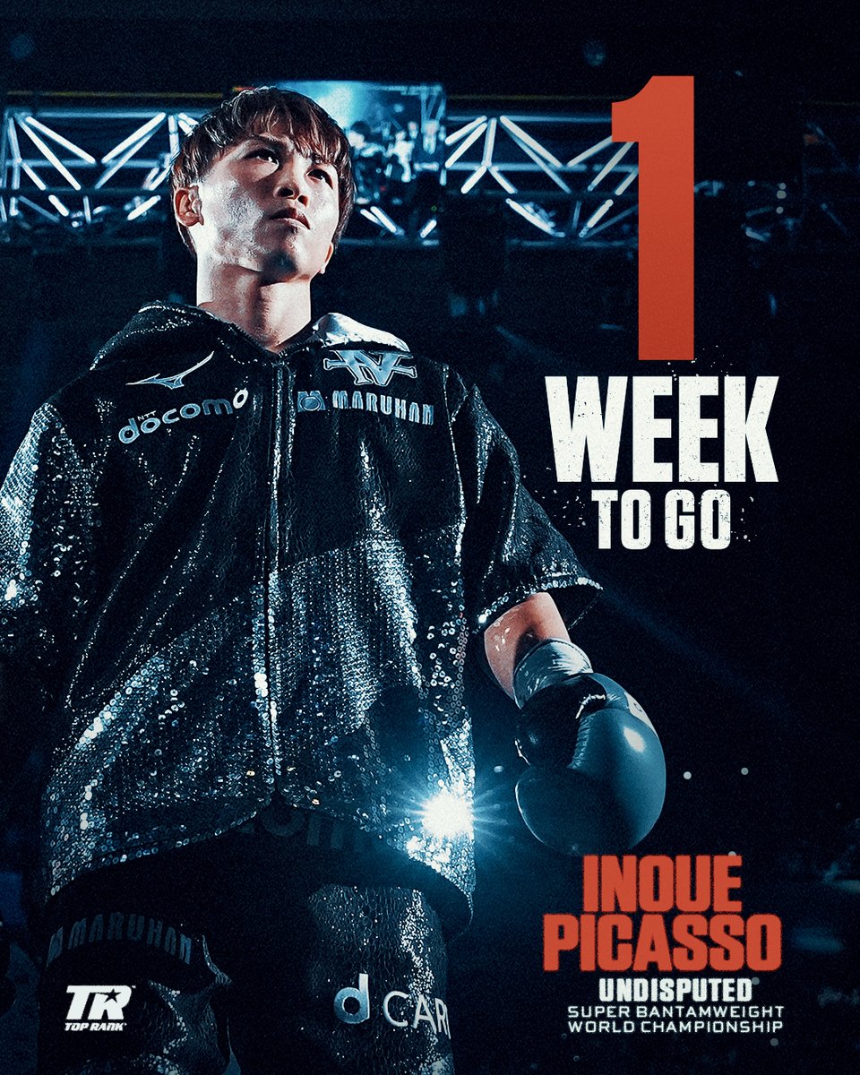 trboxing's tweet photo. One week from the Undisputed king's return 👑

@NaoyaInoue_410 x DEC 27 https://t.co/PAHEXjNm1W