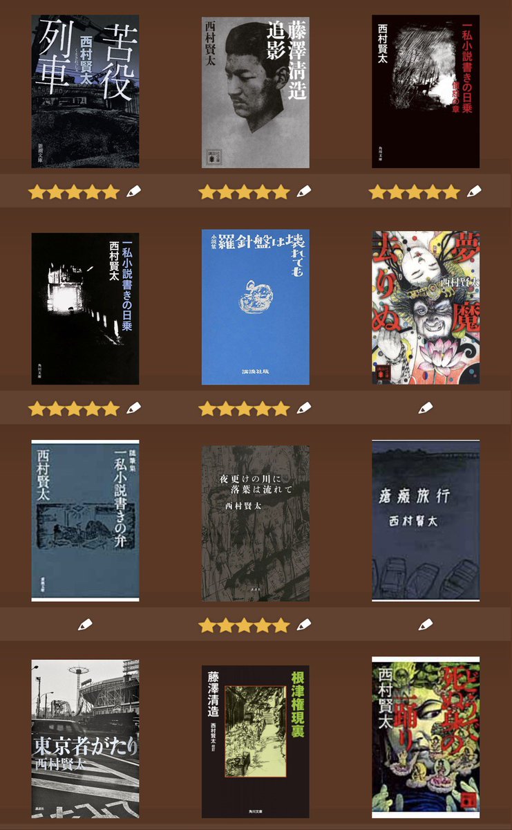 西村賢太大好きで18冊も読んでるわ。タイトルセンスで言うと、 どうで