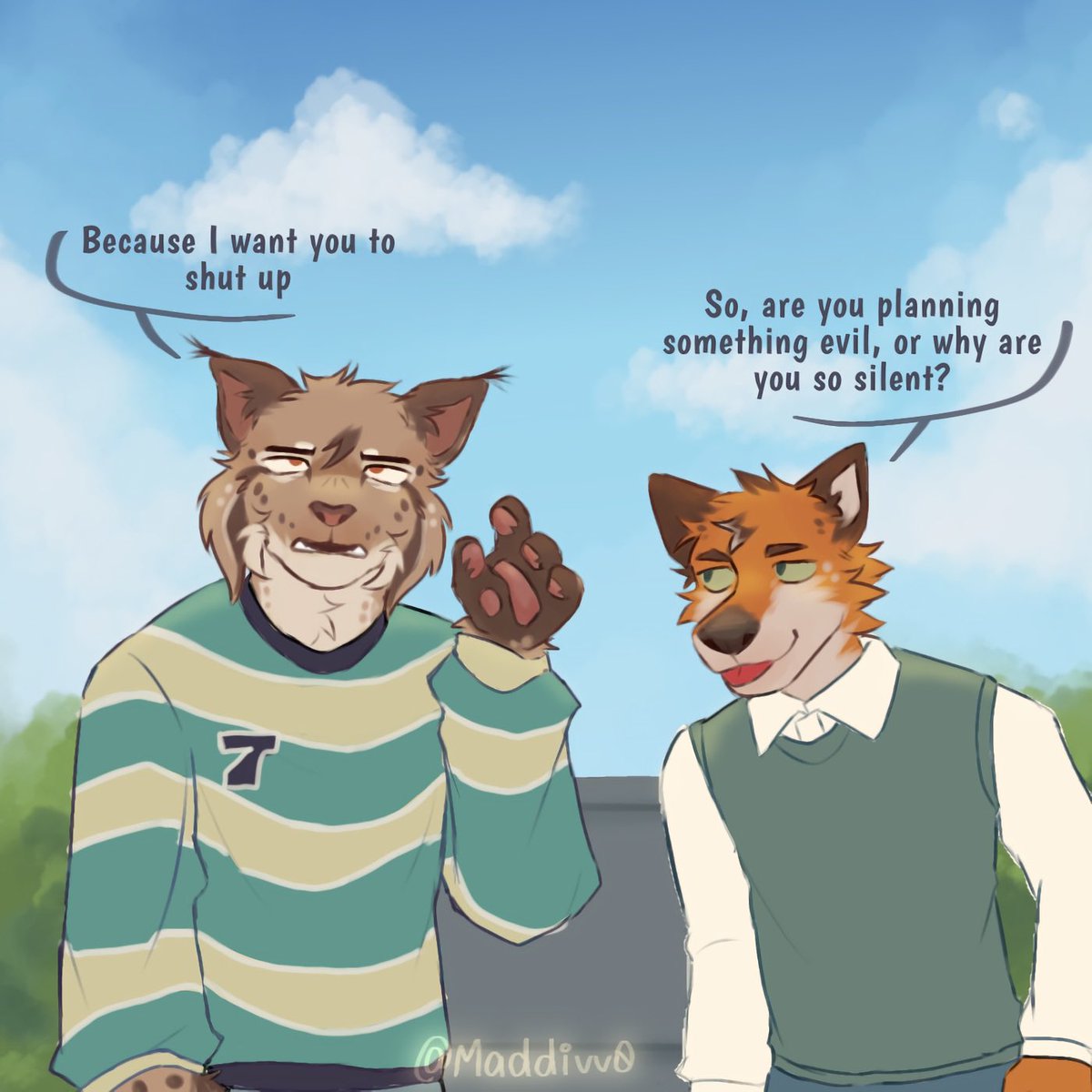 Maddivv0's tweet image. Lowkey evil 🤫 (Meet Troy and Daniel!)