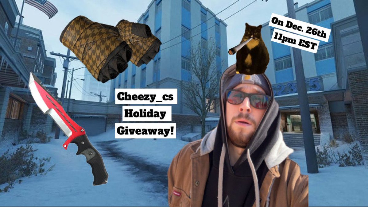 Cheezy_CS's tweet image. To Celebrate The Holidays And coming up on 1 year of streaming, Ill be doing 2 GOLD Giveaways on Stream December 26th 11pm EST! Make sure to be there! Twitch.tv/Cheezy_cs  🧀