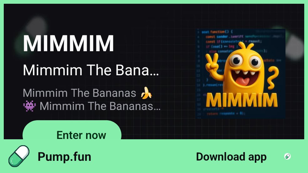Trade Now With Mimmim Buddy, Let's Play🚀
join.pump.fun/HSag/4zb7cyjk