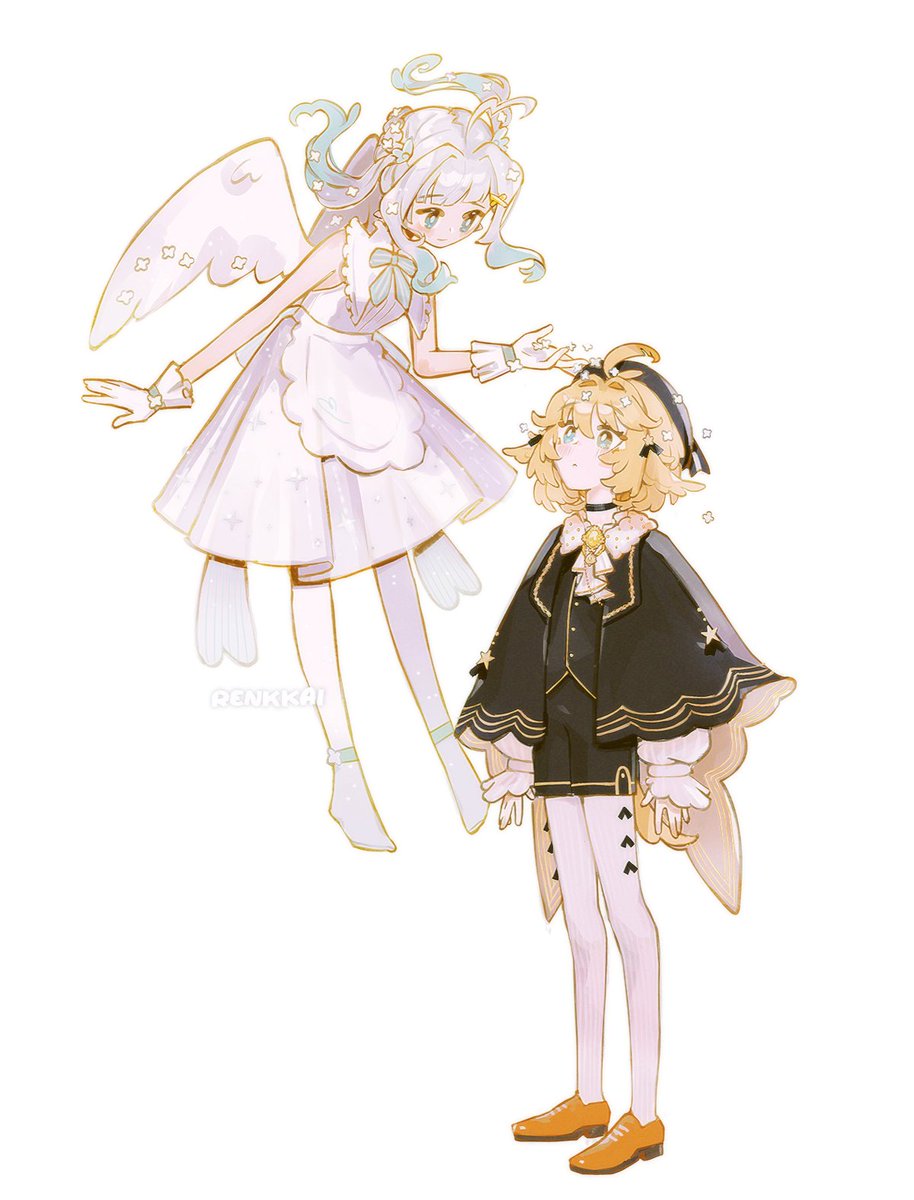 On this merry time, I offer you angel Mint and choirgirl Doki ⋆˚✿₊ ⋆ ❀ .  #Fantography #DokiGallery