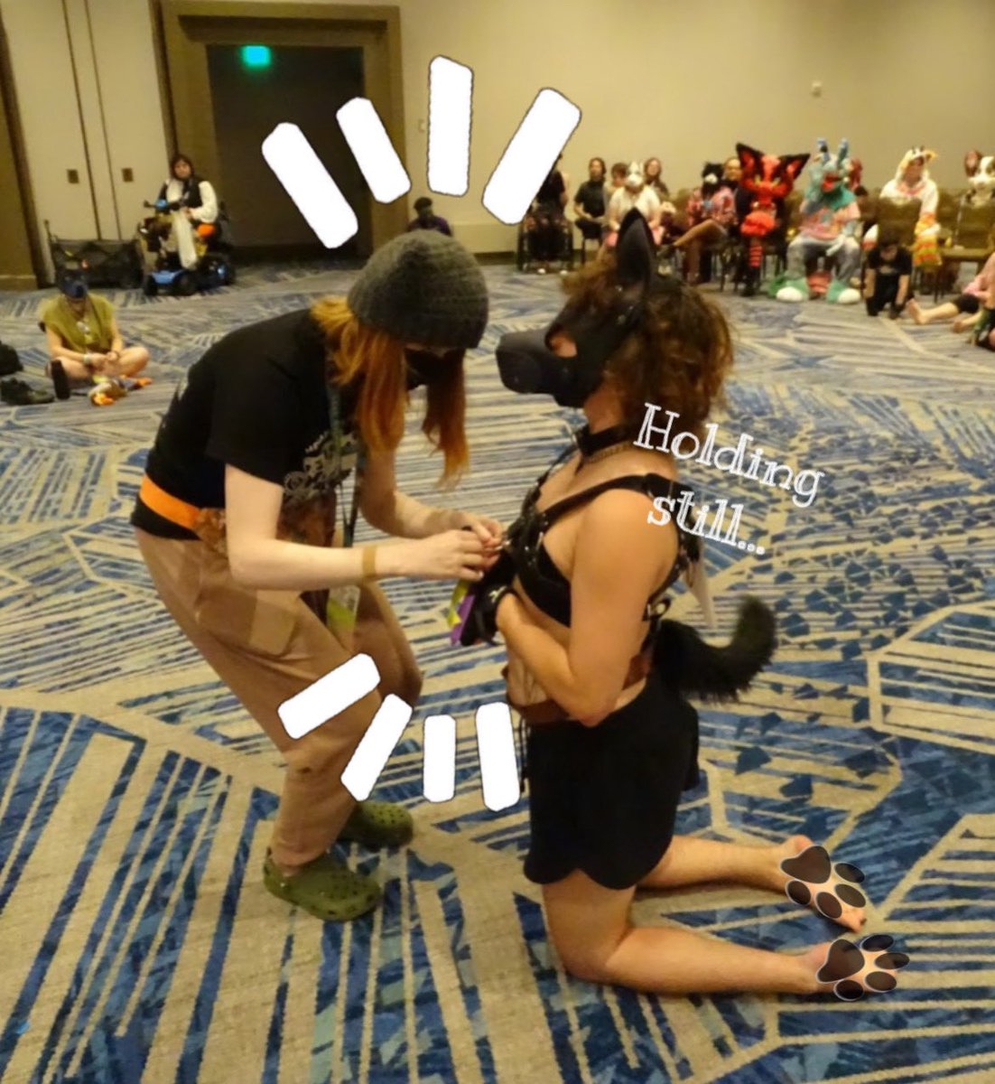 PrimrosePup's tweet photo. Flashback to our first ever annual pet show this year at Megaplex! The pup in these pictures is our social media manager, Pup Lycan! @ftmpuplycan 

We had so much fun hosting the Kennel Club Show and we can’t wait to see you all at Megaplex again in 2026! #pupplay #petplay https://t.co/55BuQVm7nF
