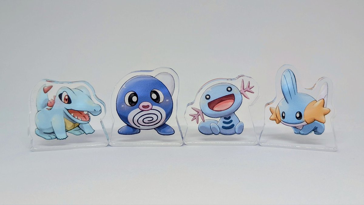 ミズゴロウ 「【作業見守り隊!】 自立ミニアクスタつくりました! コロンと小さくて可愛いのでP」|のあーる🐟C108 南2ｅ06bのイラスト