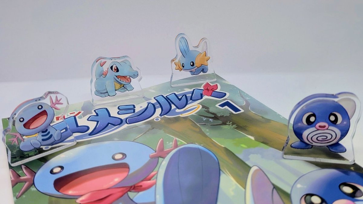 ミズゴロウ 「【作業見守り隊!】 自立ミニアクスタつくりました! コロンと小さくて可愛いのでP」|のあーる🐟C108 南2ｅ06bのイラスト