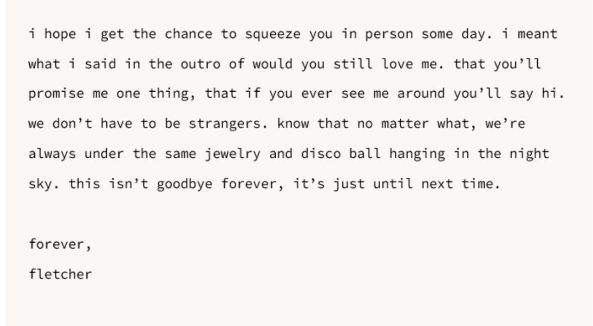 findingGiada's tweet image. you made me sob girl @findingfletcher 
love you forever