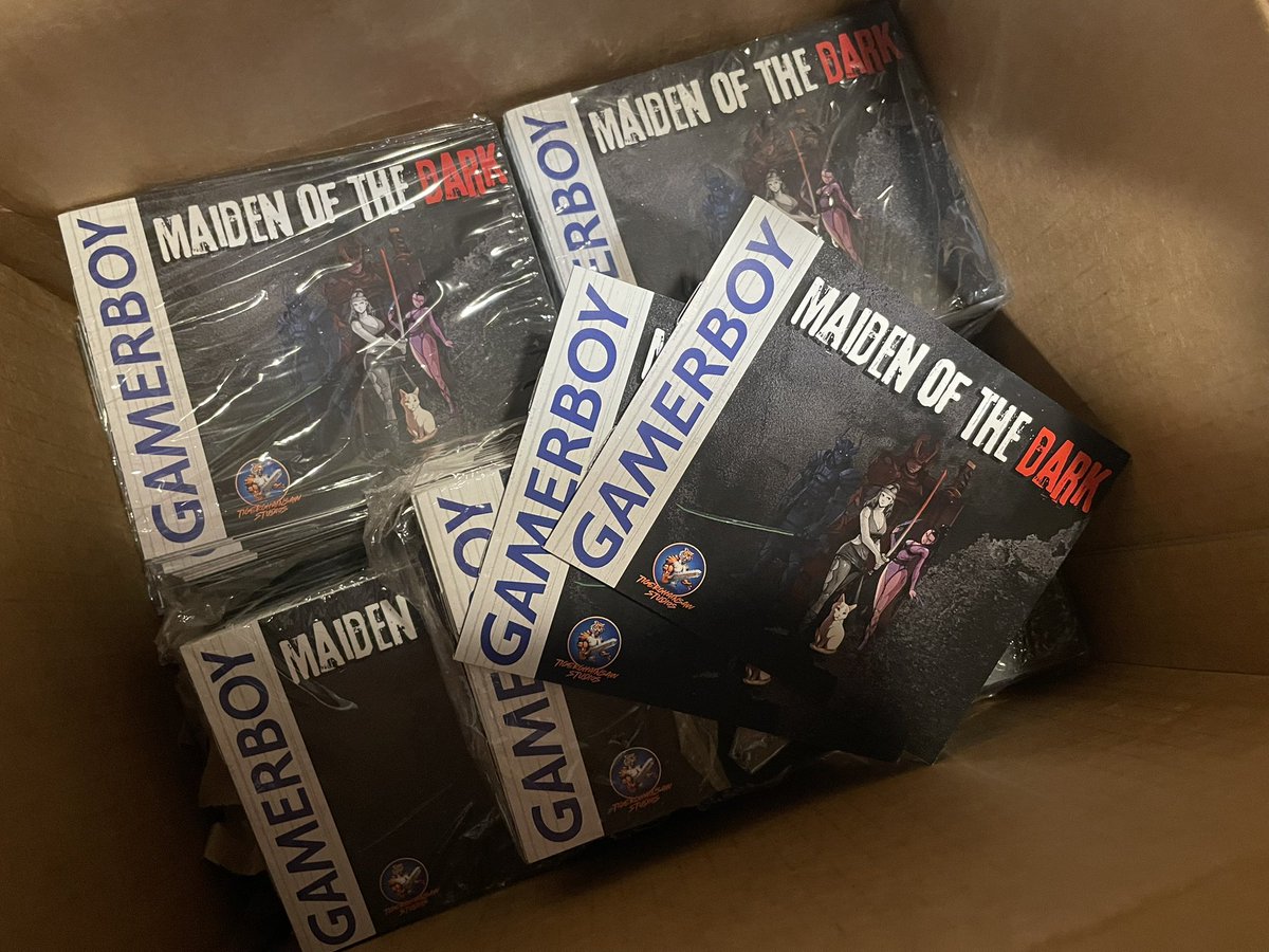 Look what just arrived. High quality, full color manuals for Maiden of the Dark. As a kid, I would scour manuals reading every detail of the story or learning tips for the game.

I can’t wait to give this experience again to those who bought Maiden of the Dark. It’s coming soon!