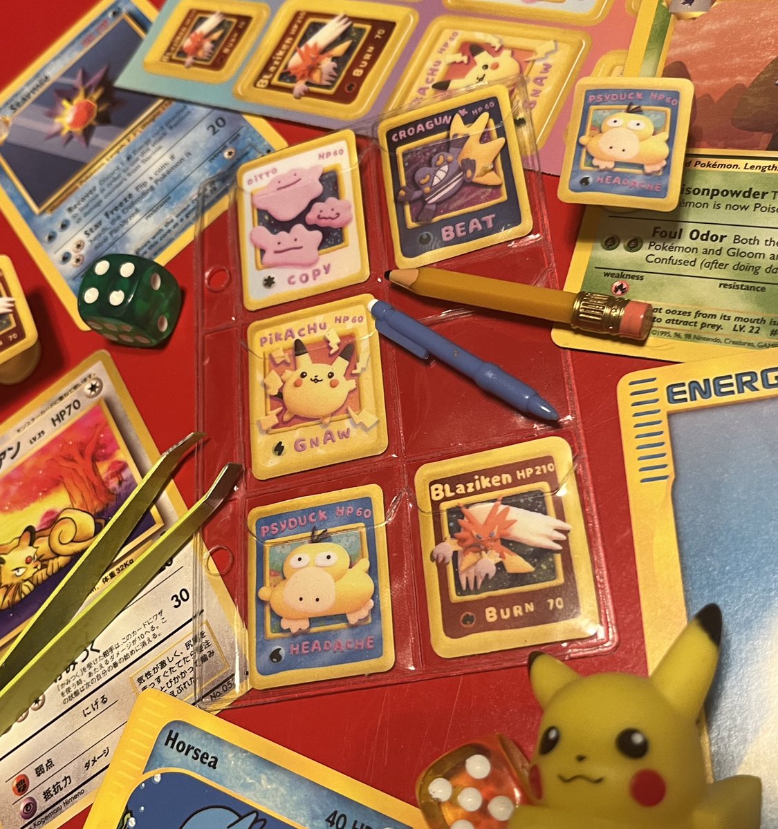 brb making the worlds smallest pokemon binder