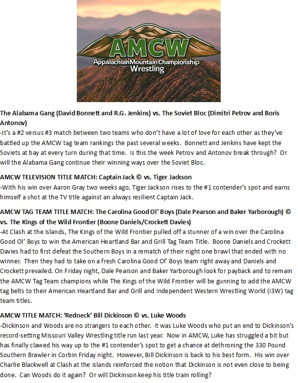 Tonight on the American Heartland Bar and Grill's Wrestling Night from the Heartland
heartlandbarandgrill.wordpress.com