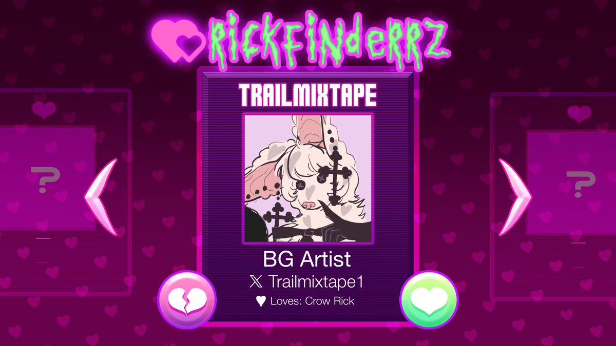 Meet Trailmixtape, one of our background artists! Please send them all the love!

twitter @ trailmixtape1

♡♡♡♡♡♡♡

(Flier by rickle.guy!)
#RICKFINDERRZ #RICKFINDERRZTeam