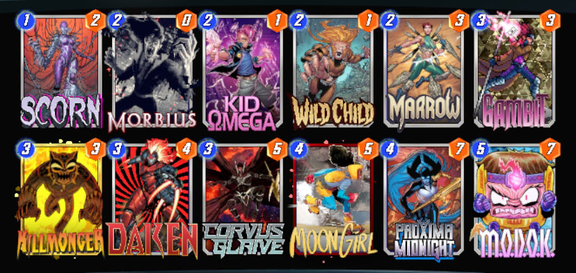 I really like Marrow. A lot. Has a super satisfying animation that just hits the right parts of my brain and very powerful if doubled up on. Wild Child I’m less sold on for now, but there must be a right build out there for that card. If you enjoy discard, Marrow is a must